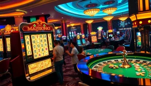 Enjoy thrilling gameplay with the slot demo mahjong, immersed in a vibrant casino atmosphere.