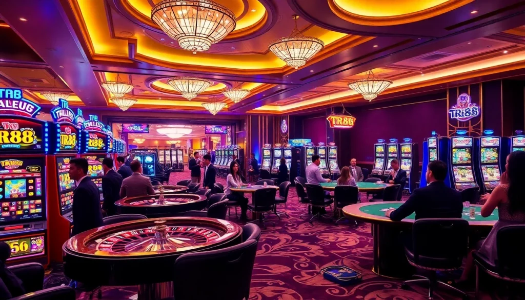 Experience the excitement of TR88 nổ hũ with vibrant slot machines and thrilling casino games.