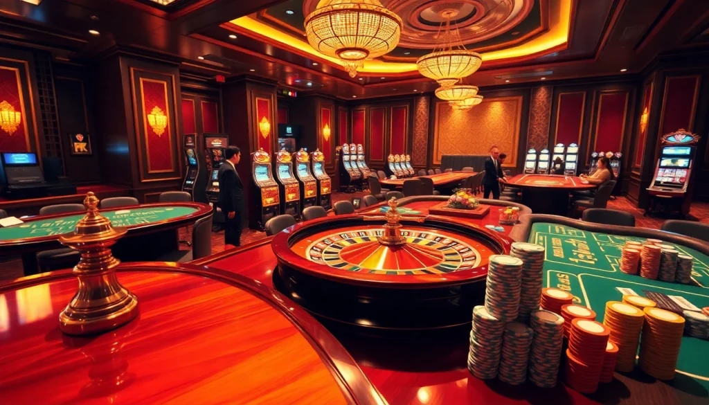 Experience thrilling gameplay and luxury at https://soibet.vision/ with vibrant casino tables and engaging players.